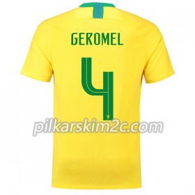 Koszulka Brazylia Geromel 4 Główna Mistrzostwa Świata 2018 - Koszulki Piłkarskie